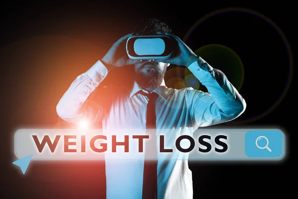 Conceptual Caption Weight Loss Business Idea Decrease Body Fluid Muscle —  Fotos de Stock