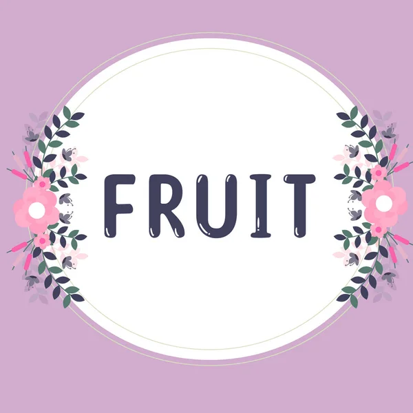Εννοιολογική Απεικόνιση Φρούτα Επιχειρηματική Έννοια Γλυκό Και Σαρκώδες Προϊόν Ενός — Φωτογραφία Αρχείου