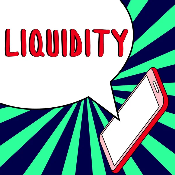 Text Showing Inspiration Liquidity Business Overview Cash Bank Balances Market — Stock Photo, Image