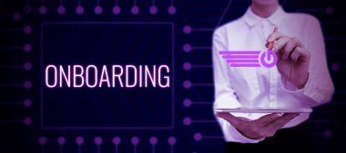 Yeni bir çalışanın bir organizasyona entegre edilmesine ilişkin Onboard, Business Showcase Action Process