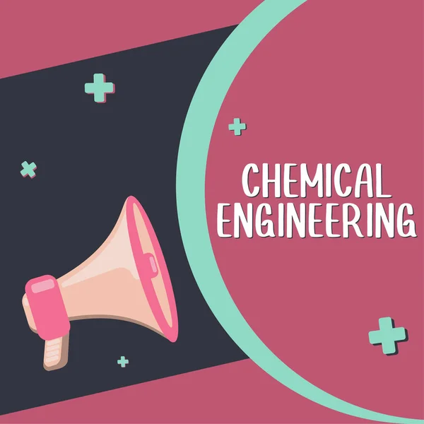 テキストを表示する書き込み化学工学 化学の産業応用を扱うものを開発する事業アイデア — ストック写真