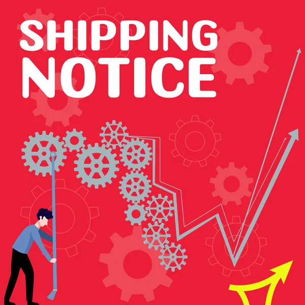 Conceptual Caption Shipping Notice Business Approach Ships Considered Collectively Especially — Stock fotografie