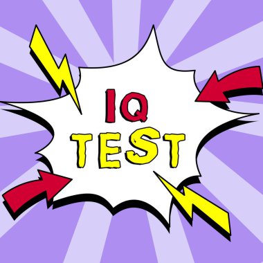 Kavramsal gösterim IQ Testi, İş Fikri İnsan zekasını değerlendirmek için bilişsel yeteneğinizi ölçme girişimi