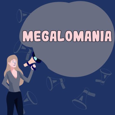İlham veren megalomaniyi gösteren metin, zihinsel hastalıklar üzerine yazılmış olan ve her şeye gücü yeten duygular tarafından işaretlenen sözcük.