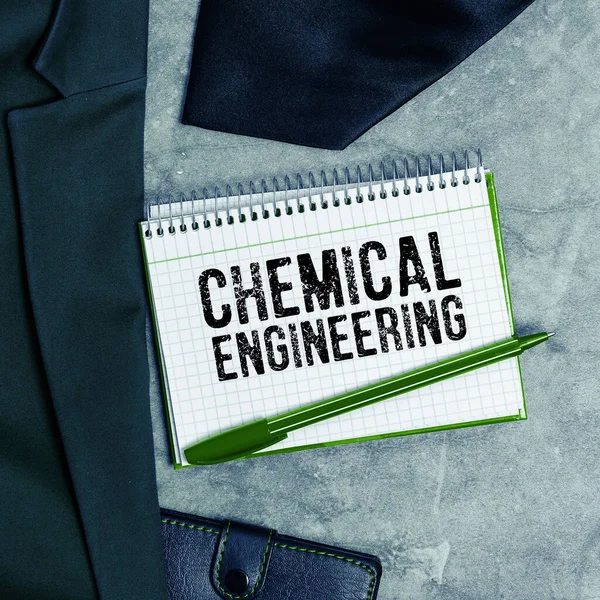 Концептуальний Підпис Хімічна Інженерія Бізнес Ідея Розвиває Речі Пов Язані — стокове фото