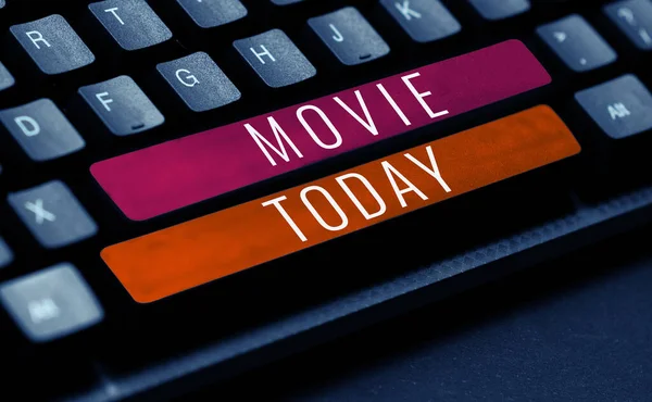 Conceptual Caption Movie Business Concept Cinema Television Film Motion Picture — Stock Photo, Image