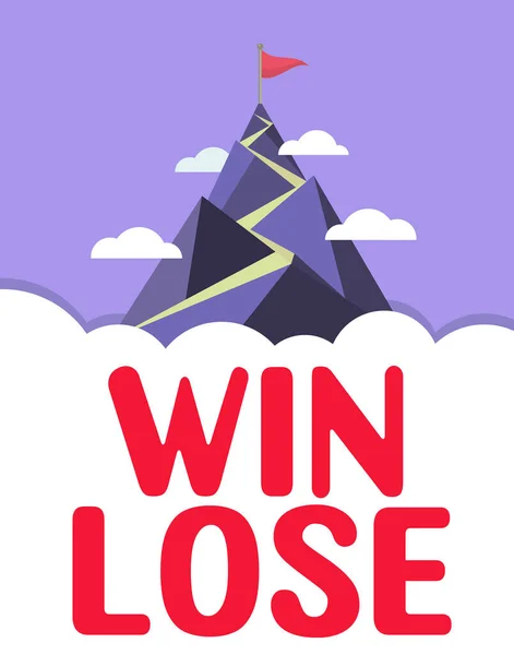 Λεζάντα Κειμένου Που Παρουσιάζει Win Lose Word Compare Δυνατότητες Γίνεται — Φωτογραφία Αρχείου