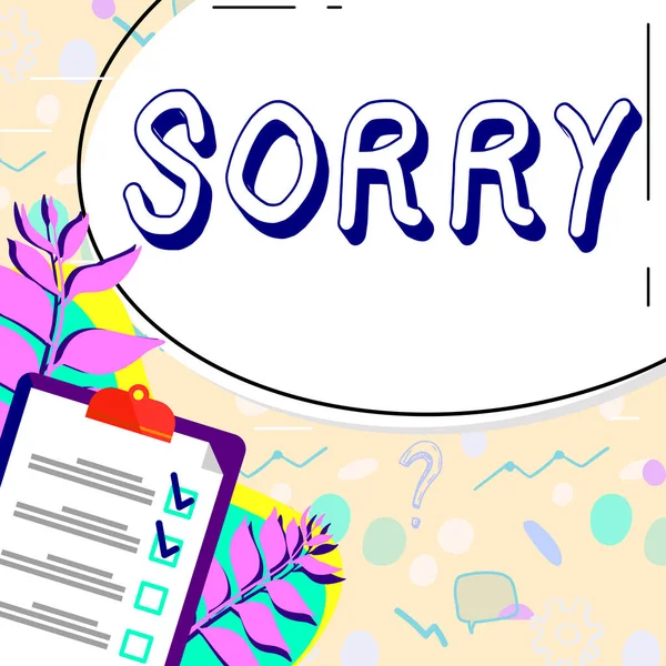 Κείμενο Που Δείχνει Έμπνευση Συγνώμη Επιχειρηματική Επισκόπηση Που Λέει Κάποιος — Φωτογραφία Αρχείου