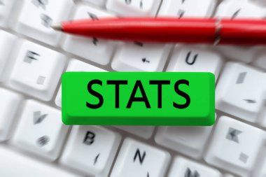 İstatistikleri sunan metin başlığı, İş Vitrini uygulaması veya sayısal veri toplama ve analiz bilimi