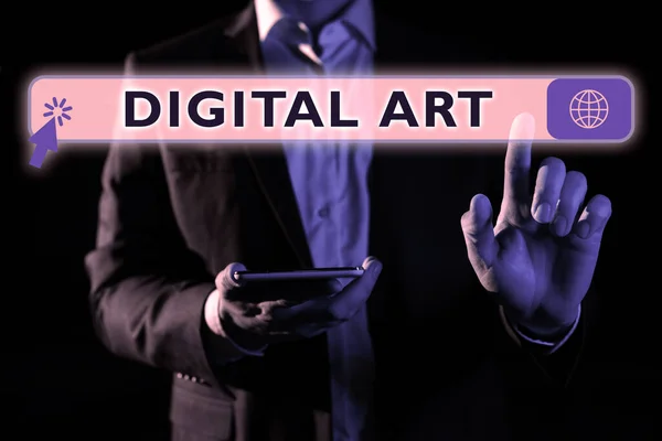 Texto Que Mostra Inspiração Arte Digital Internet Uso Conceito Habilidade — Fotografia de Stock