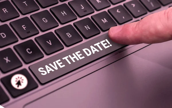 Legenda Conceitual Date Concept Meaning Lembrar Cronograma Marcar Calendário Convite — Fotografia de Stock