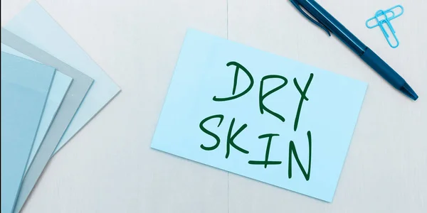 Conceptual Display Dry Skin Concept Meaning Uncomfortable Condition Marked Scaling — Stock Photo, Image