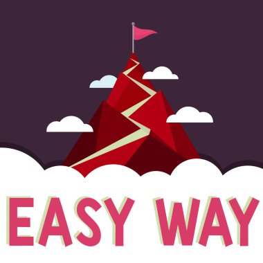 Kavramsal gösterim Kolay Yol, iş gösterisi gittikçe daha az çaba gerektiren iki yöntem arasında zor kararlar veriyor