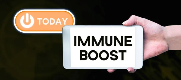 Text Bildtext Presenterar Immune Boost Business Showcase Att Kunna Motstå — Stockfoto
