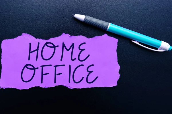 Tampilan Konseptual Home Office Konsep Bisnis Yang Dirancang Kediaman Orang — Stok Foto