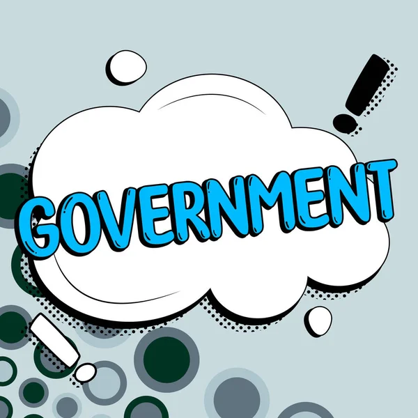 Text Showing Inspiration Government Business Idea Group People Authority Govern — Stock Photo, Image