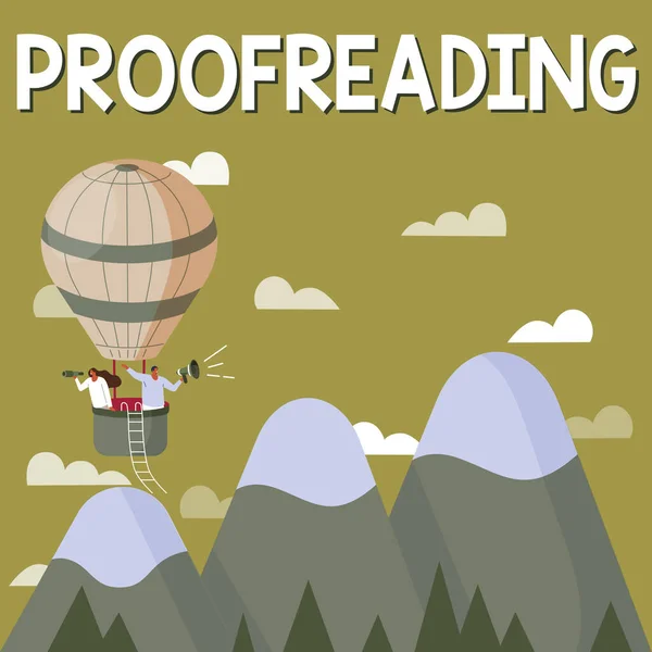Writing Displaying Text Proofreading Business Idea Act Reading Marking Spelling — Stockfoto