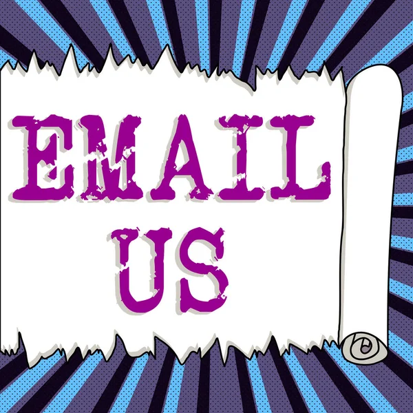 概念显示Email Business Concept发送商业信息给一群使用邮件的人 — 图库照片