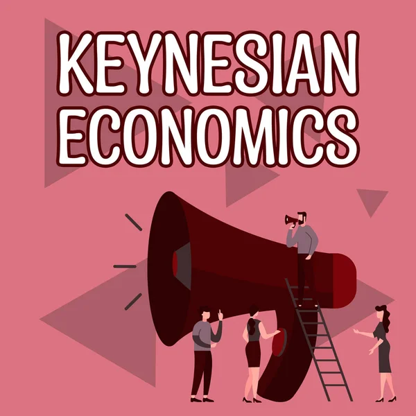 Conceptuele Bijschrift Keynesiaanse Economie Business Concept Monetaire Fiscale Programma Door — Stockfoto
