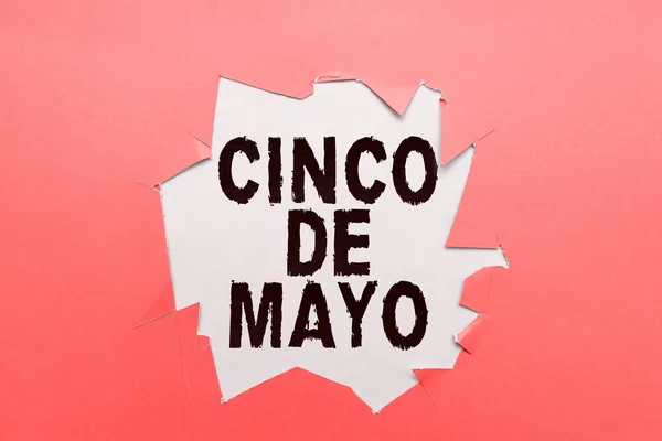 Konceptvisning Cinco Mayo Affärsidé Mexikansk Amerikanskt Firande Den Maj — Stockfoto