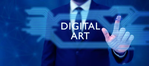 Sign Displaying Digital Art Internet Concept Χρήση Δεξιοτήτων Και Δημιουργικής — Φωτογραφία Αρχείου