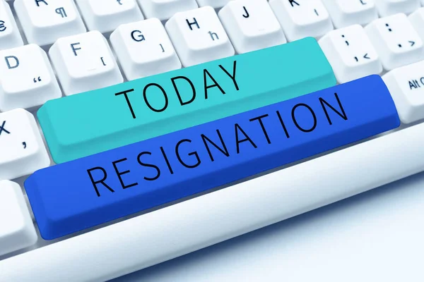 Handwriting Text Resignation Business Idea Act Giving Working Ceasing Positions — Φωτογραφία Αρχείου