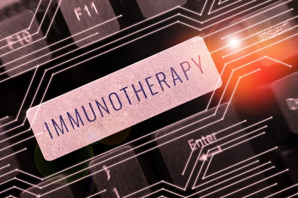 Bağışıklık Terapisi Internet Konsepti Tedavisi Bağışıklık Sisteminin Geliştirilmesini Içeren Hastalıkların — Stok fotoğraf
