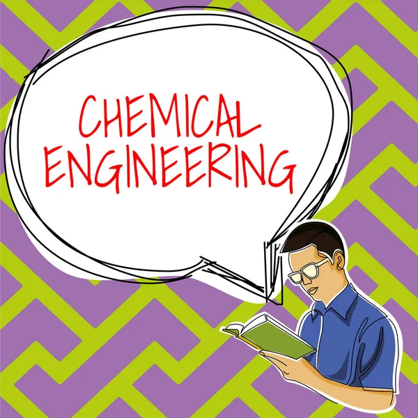Conceptual Caption Chemical Engineering Concept Meaning Developing Things Dealing Industrial —  Fotos de Stock
