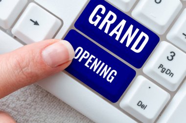 Büyük Açılış, Kurdele Kesme Yeni İşletme İlk Resmi Günü Yazısı