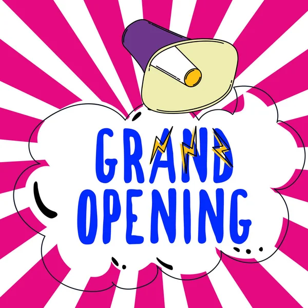 Grand Opening Business Showcase Ribbon Cutting New Business First Day — 스톡 사진