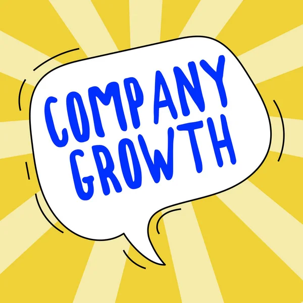 Legenda Texto Apresentando Crescimento Empresa Abordagem Negócios Uma Fase Longo — Fotografia de Stock