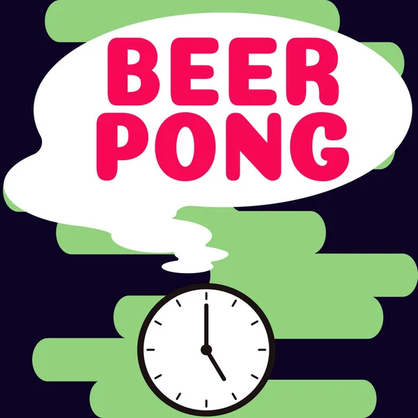 Beer Pong Business Showcase Game Set Beer Contains Cup Sweep — 스톡 사진