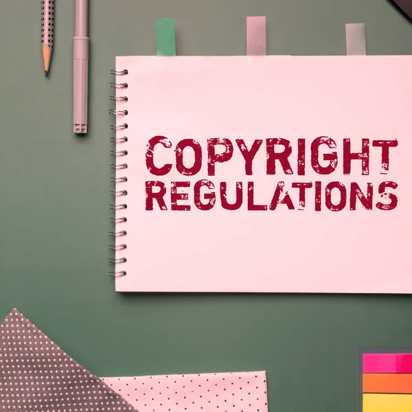Conceptuele Weergave Copyright Regulations Internet Concept Corpus Van Het Recht — Stockfoto