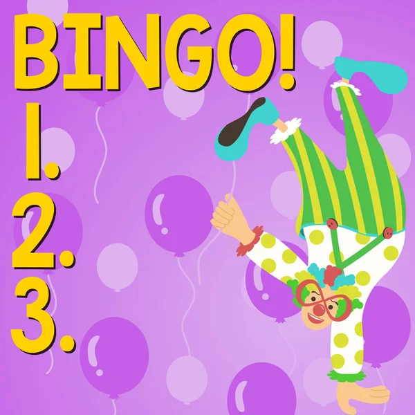 텍스트 Handwriting Text Bingo Internet Concept Game Chance — 스톡 사진