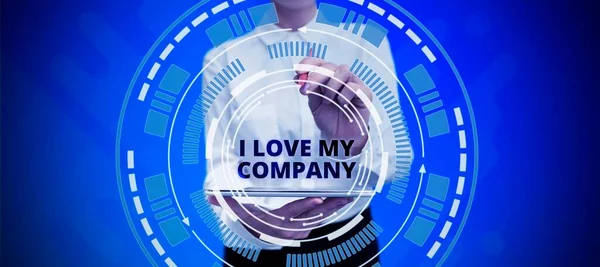 Inspiráció Bemutató Jel Love Company Üzleti Ötlet Mondd Miért Csodálja — Stock Fotó