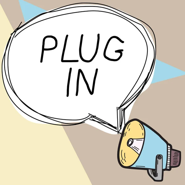 Zápis Zobrazující Text Plug Business Overview Putting Device Electricity Turn — Stock fotografie