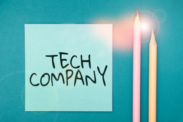 Tech Company Geschäftsidee Eines Unternehmens Das Lösungen Erfindet Oder Erfindet — Stockfoto