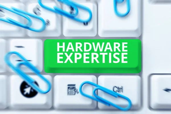 Hardware Expertise Für Handschriften Word Auf Maschinen Und Anderen Physikalischen — Stockfoto