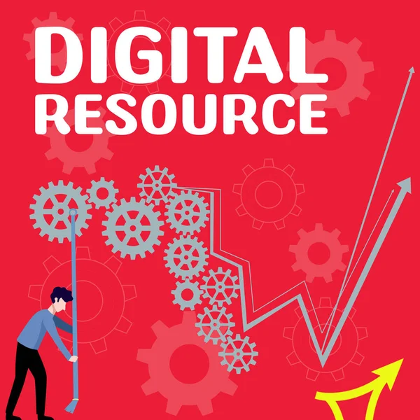 Writing Displaying Text Digital Resource Business Concept Content Distributed Digitally — Zdjęcie stockowe