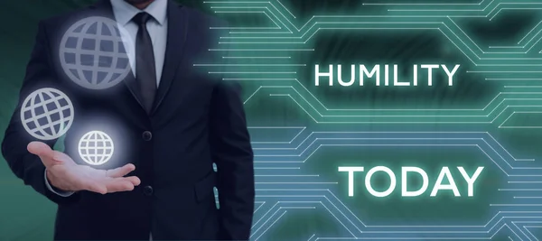 Manuscrito Texto Humildade Internet Concept Being Humble Uma Virtude Para — Fotografia de Stock