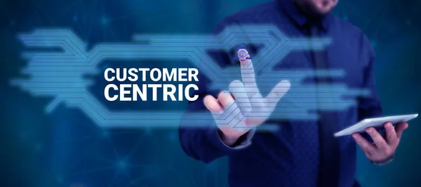 Inspiration Showing Sign Customer Centric Business Concept Process Looking Customers — Stockfoto
