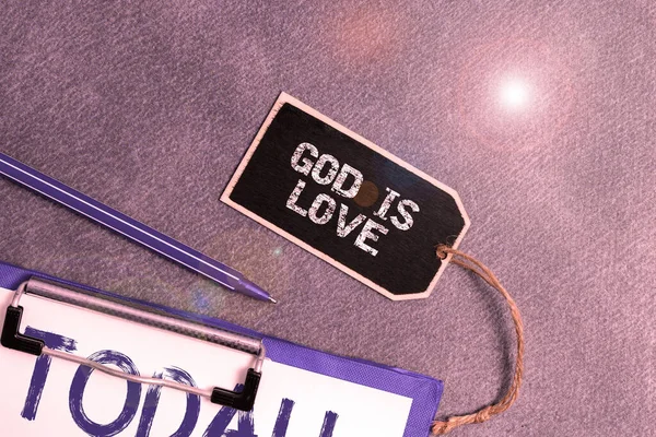 Text showing inspiration God Is Love, Business approach Believing in Jesus having faith religious thoughts Christianity