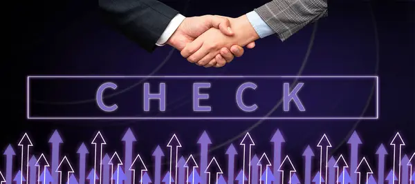 Tekenen Weergeven Check Business Idee Mark Klik Een Vakje Een — Stockfoto