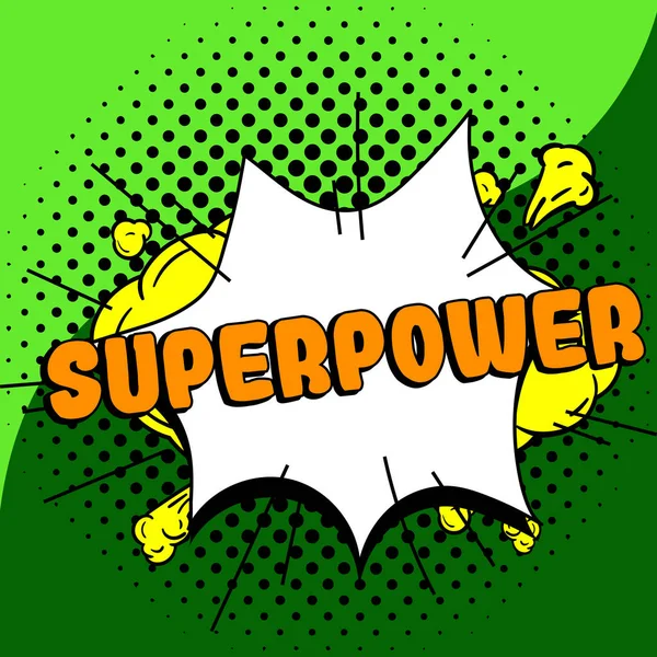 Text Showing Inspiration Superpower Business Overview Power Ability Kind Enables — Stock Photo, Image