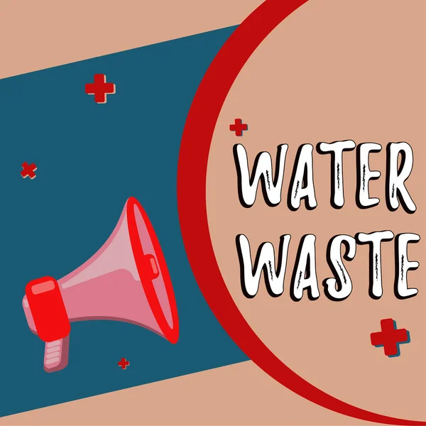 Handschrift Water Waste Internet Concept Vloeistof Die Gebruikt Als Onderdeel — Stockfoto