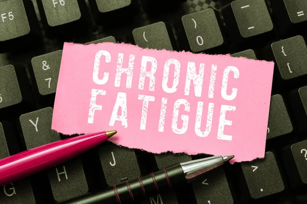 Conceptual Display Chronic Fatigue Concept Meaning Disease Condition Lasts Longer — Fotografia de Stock