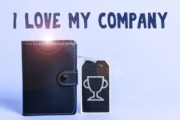 Titulek Textu Představující Love Company Business Overview Říká Proč Obdivovat — Stock fotografie