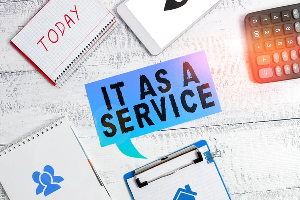Psaní Zobrazující Text Service Business Overview Information Technology Giving Services — Stock fotografie