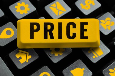 Fiyatı gösteren metin başlığı, İş Genel Görünümü Bir şey için beklenen veya gerekli para miktarı