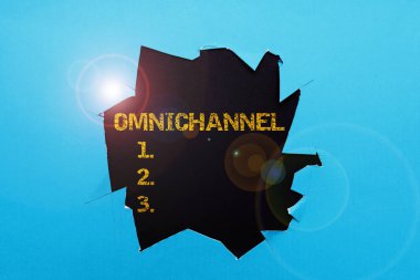 Metin Omnichannel, İnternet Konsepti farklı alışveriş yöntemlerini entegre eden perakende tipi yazılıyor